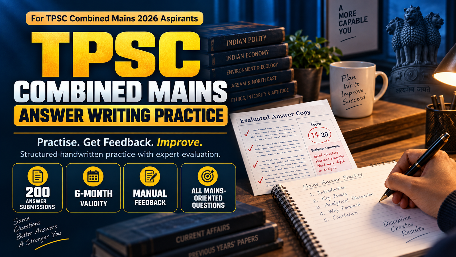 TPSC Combined Mains Answer Writing Practice